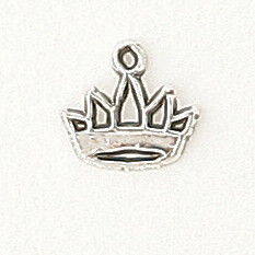 Sterling Silver Small Crown Symbol