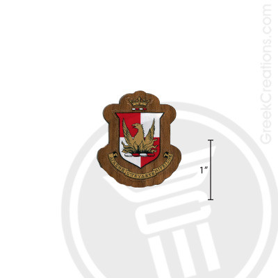 Alpha Sigma Alpha Small Raised Wooden Crest