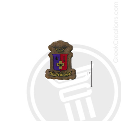 Sigma Phi Epsilon Small Raised Wooden Crest