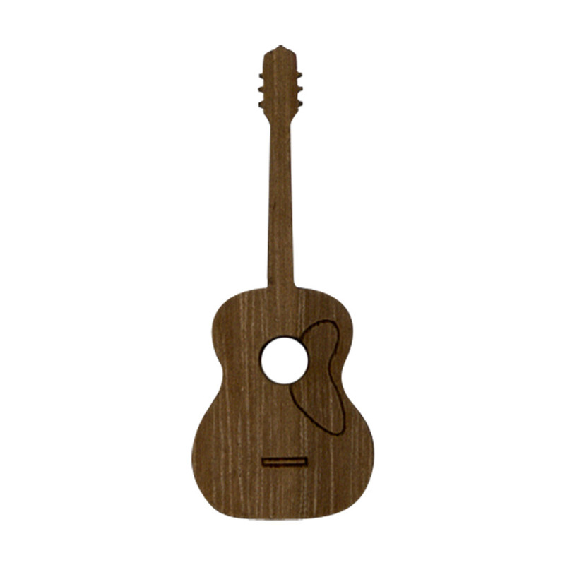 Wooden Guitar Symbol