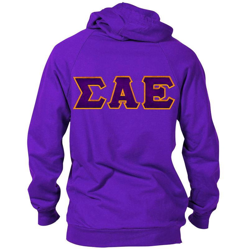 Fraternity & Sorority Lettered American Apparel Hooded Sweatshirt