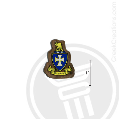 Sigma Chi Small Raised Wooden Crest