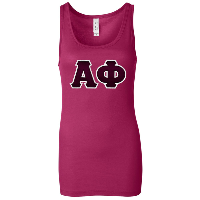 Sorority Lettered Bella Longer Length Tank