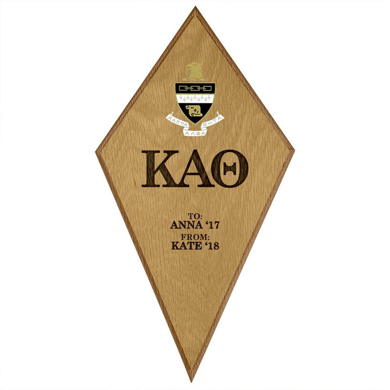 Kappa Alpha Theta Kite Paddle Plaque