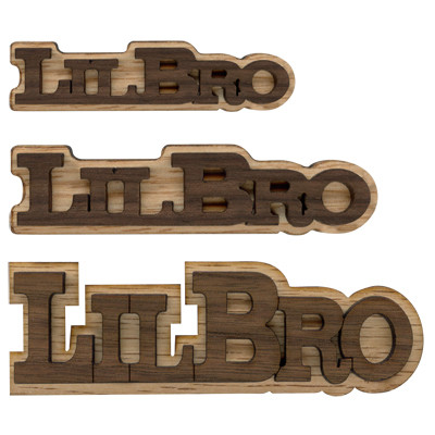 Double Layer Logo Text - Lil Bro
