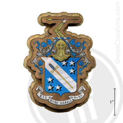 Phi Delta Theta Large Raised Wooden Crest