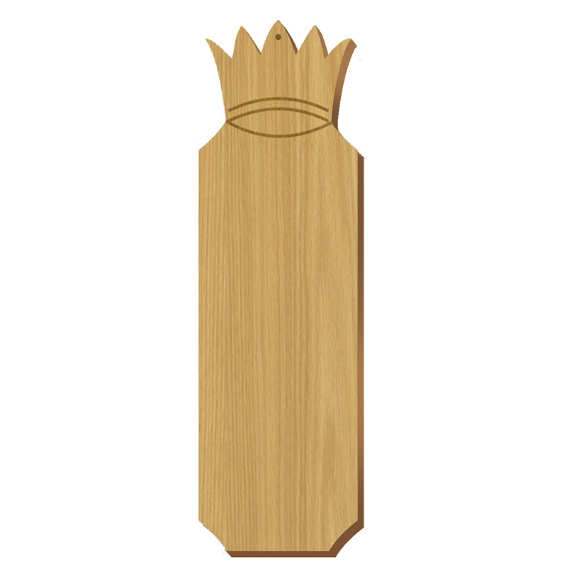 Zeta Tau Alpha Crown Oak Plaque