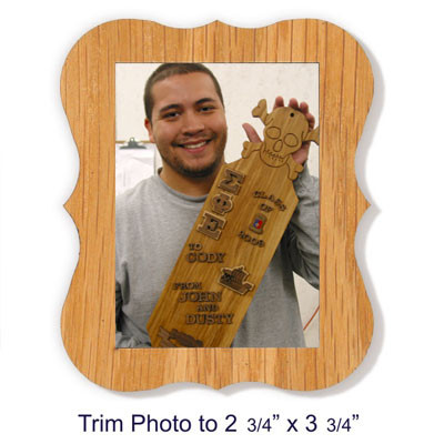 Peel-n-Stick Picture Frame B Decoration for Blank Paddles