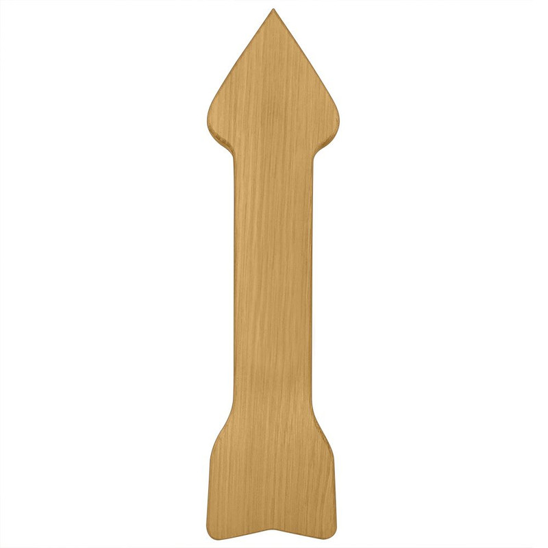 Blank Arrow Symbol Oak Plaque