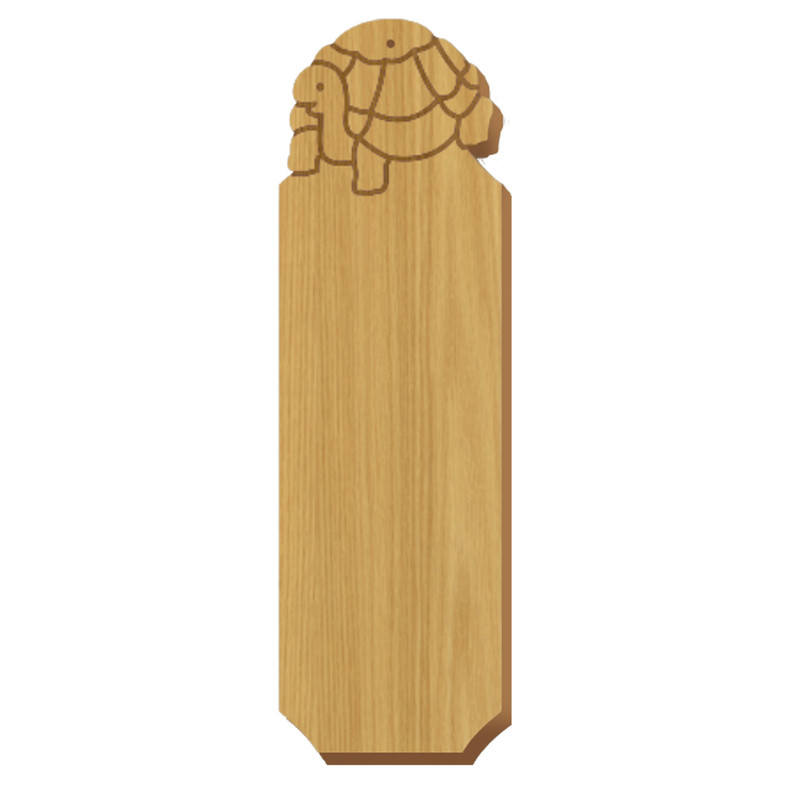 Delta Zeta Turtle Oak Plaque