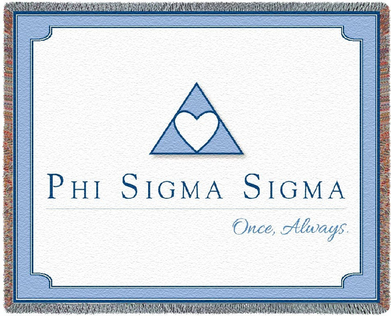 Phi Sigma Sigma Tapestry Throw