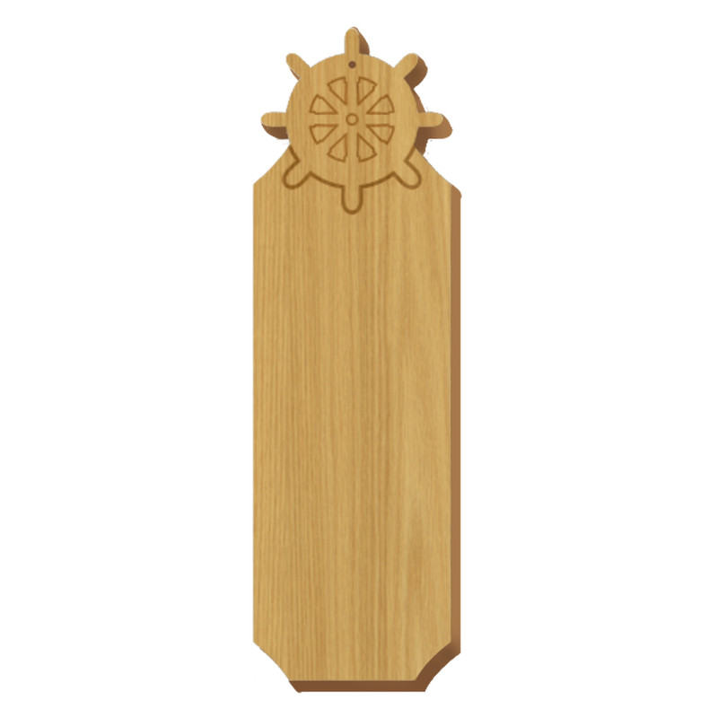 Sigma Lambda Gamma Captain's Wheel Oak Plaque