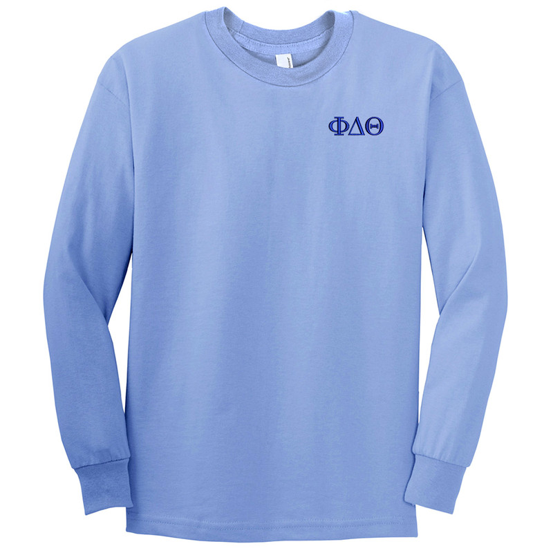 Fraternity & Sorority Embroidered American Apparel Long Sleeve T-Shirt