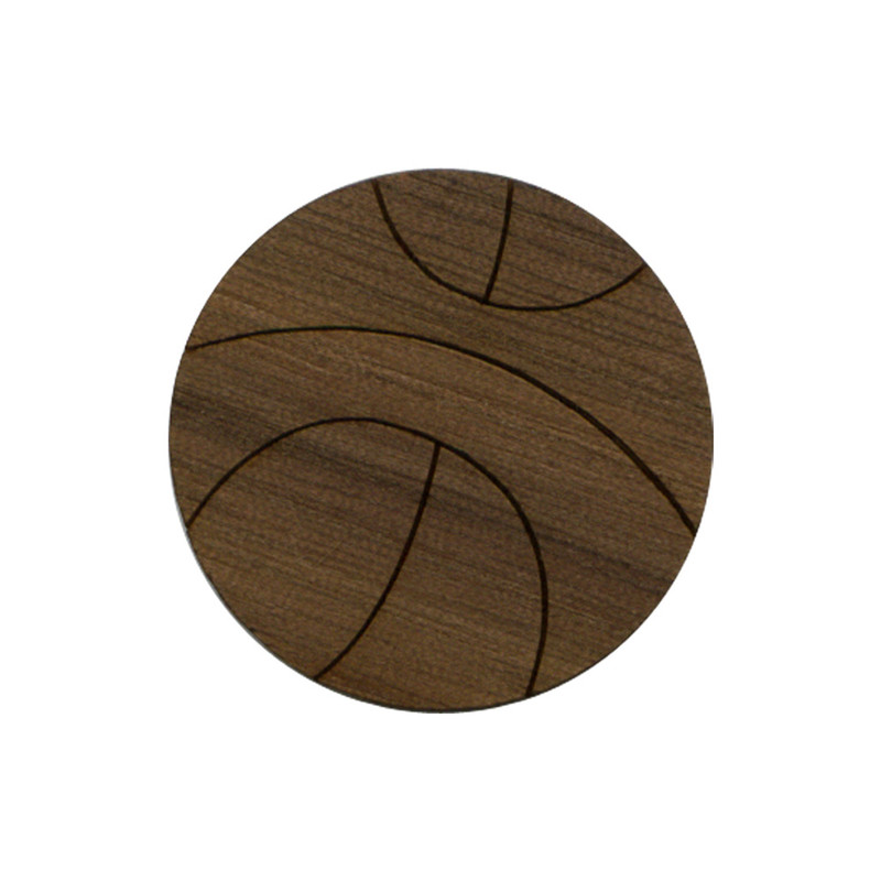 Wooden Basketball Symbol