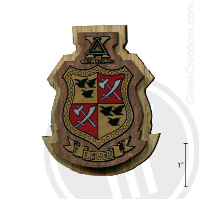 Delta Chi Large Raised Wooden Crest