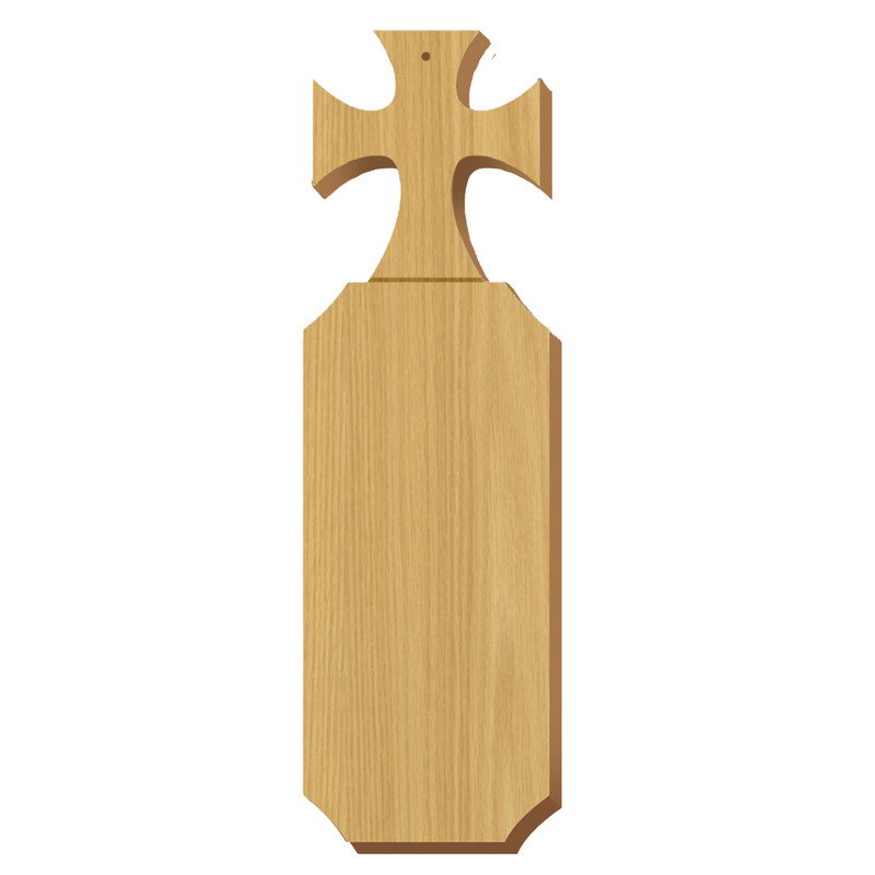 Sigma Chi Cross Oak Plaque