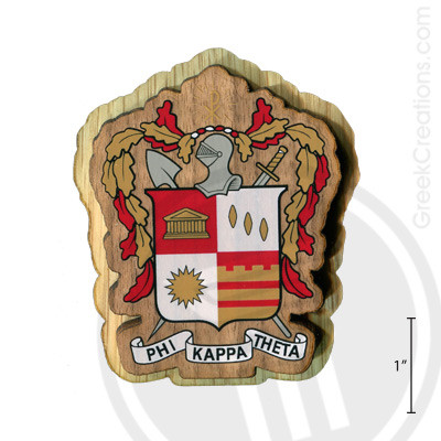 Phi Kappa Theta Large Raised Wooden Crest
