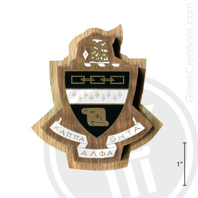 Kappa Alpha Theta Large Raised Wooden Crest