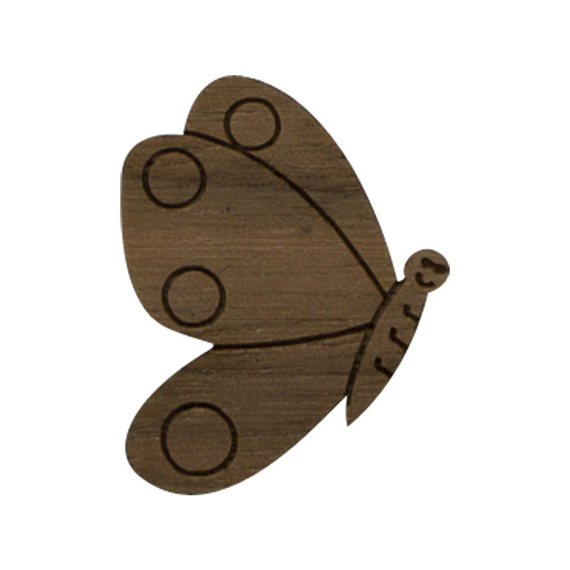 Wooden Butterfly Symbol
