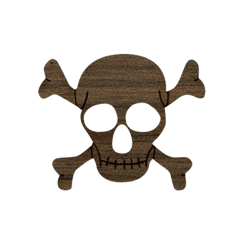 Wooden Skull Symbol