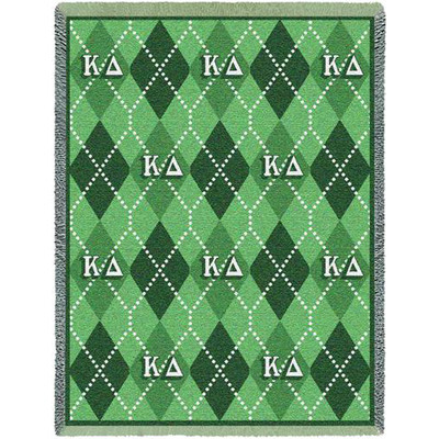 Kappa Delta Plaid Afghan