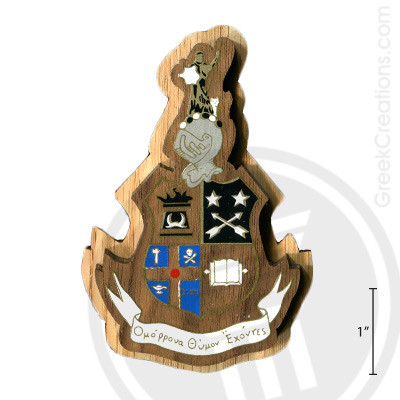 Theta Delta Chi Large Raised Wooden Crest