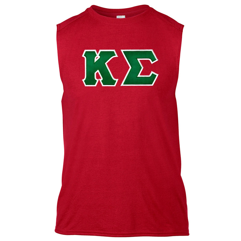 Fraternity & Sorority Lettered Gildan Sleeveless T-Shirt