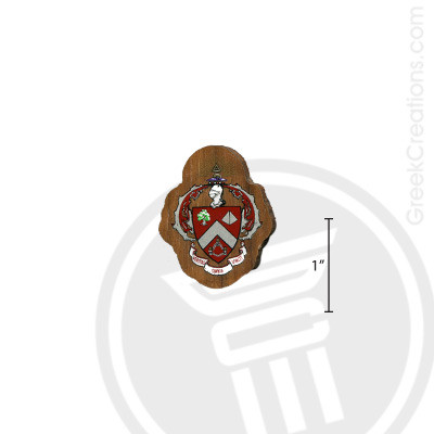 Triangle Small Raised Wooden Crest