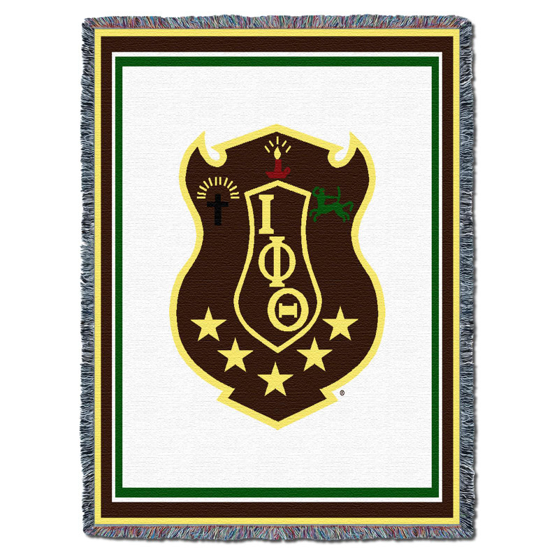  Iota Phi Theta Blanket
 extra soft, washable, 100% cotton 
heavyweight yarn