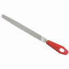 Nicholson Single Cut Bastard Mill File, Red Handle, 10 In.