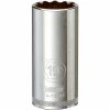 Metric Deep Socket, 12-Point, 3/8 In. Drive, 19mm