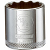 SAE Socket, Shallow, 12-Point, 13/16 In., 3/8 In. Drive