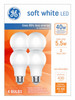 LED Light Bulbs, Soft White, A19 Shape, Medium Base, 5.5 Watts, 4-Pk.