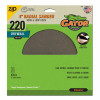 Radial Sander Drywall Sanding Discs, Hook & Loop, 220 Grit, 9 In., 5-Pk.