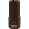 SAE Deep Impact Socket, 6-Point, 3/4 In. Drive, 1 In.