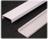 Wire Raceway Channel, White Plastic, 5-Ft.