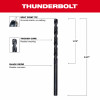 Thunderbolt Black Oxide Drill Bit, 9/16 In. (5 pieces)