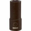 Metric Deep Impact Socket, 6-Point, 3/4 In. Drive, 22mm