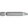 #2 Square Recess Power Bit, Shock Resistant Steel, 1/4 In. (100 pieces)