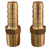 Air Compressor Hose End Fitting, Brass, 1/4 In. MNPT, 2-Pk.