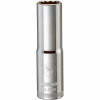 SAE Socket, Deep, 12-Point, 9/16 In., 1/2 In. Drive