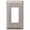 Century Wall Plate, Brushed Nickel, Steel, 1 Rocker