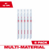 Jig Saw Blades, U Shank, Bi-Metal, 10 TPI, 4 In., 5-Pk.