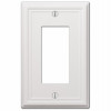 Chelsea Wall Plate, White, Steel, 1 Rocker