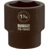 SAE Impact Socket, 6-Point, 3/4 In. Drive, 1-7/16 In.