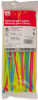 Fluorescent Cable Ties, Nylon, 8-in., 100-Pk.