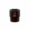Metric Impact Socket, 6-Point, 3/4 In. Drive, 33mm