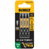 FlexTorq T10 Torx Driver Bits, 2-1/4 In., 3-Pk.