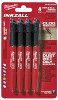 Inkzall Jobsite Markers, Fine-Point, Black, 4-Pk.