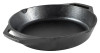 Cast Iron Pan, Dual Handle, Seasoned, Black, 12-In.